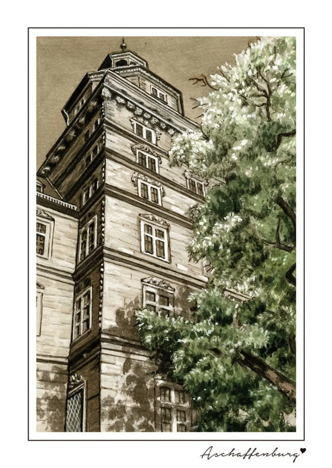 Postkarten Aschaffenburg von Atelier Raumkünste