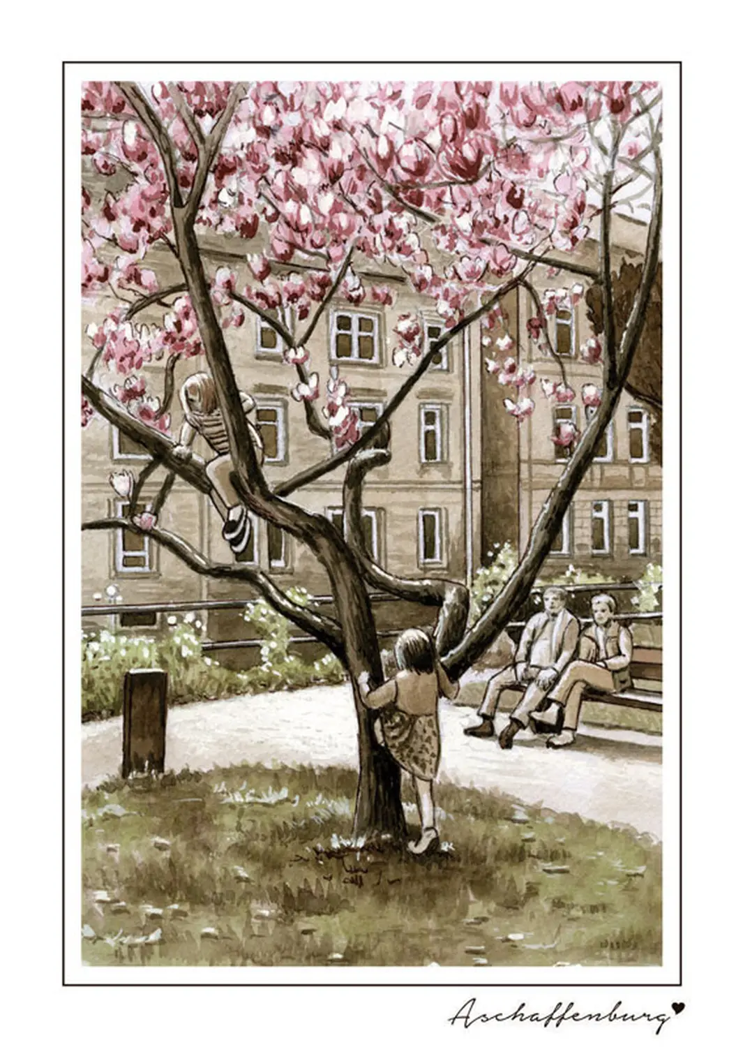 Postkarten Aschaffenburg von Atelier Raumkünste