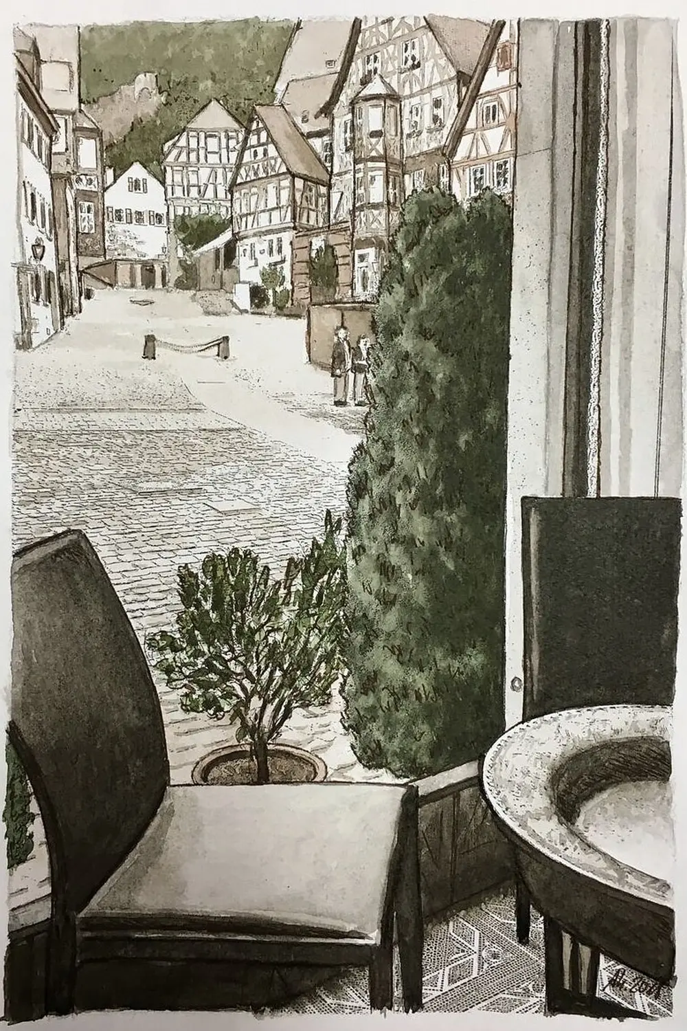 Postkarten Aschaffenburg von Atelier Raumkünste
